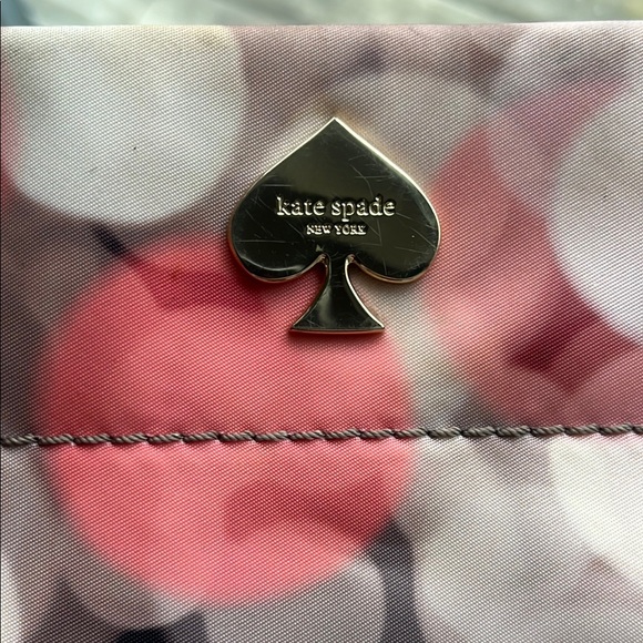 Kate Spade City Lights Black Pink Nylon Top Zip Adjustable Strap Crossbody Bag - Picture 15 of 15